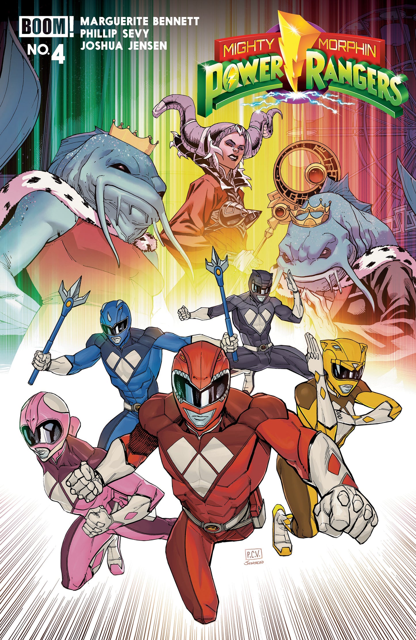 Mighty Morphin Power Rangers (2026) #4 B Variant (Dressed, Sevy)