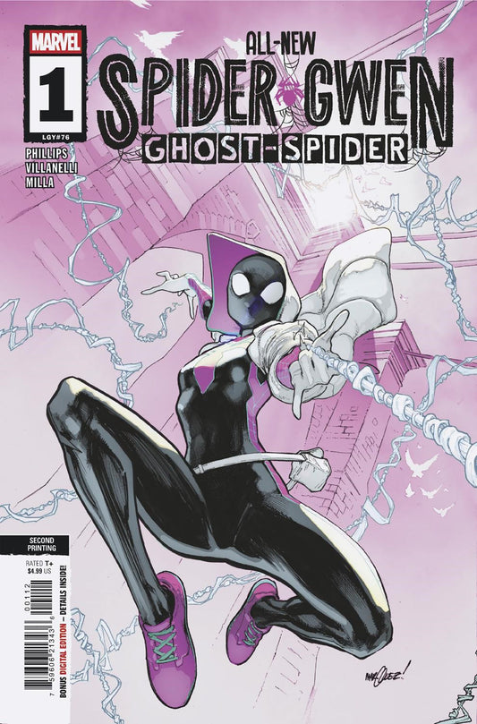 ALL-NEW SPIDER-GWEN: THE GHOST-SPIDER #1 DAVID MARQUEZ 2ND PRINTING VARIANT